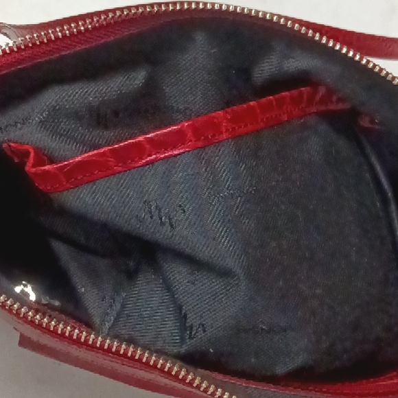 Monsac red snake embossed leather purse - Picture 5 of 11